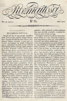 Rozmaitości : pismo dodatkowe do Gazety Lwowskiej. 1837, nr 34