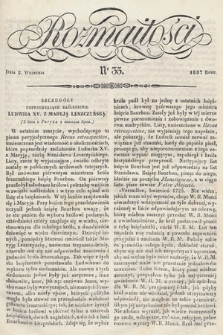 Rozmaitości : pismo dodatkowe do Gazety Lwowskiej. 1837, nr 35