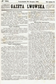Gazeta Lwowska. 1866, nr 191