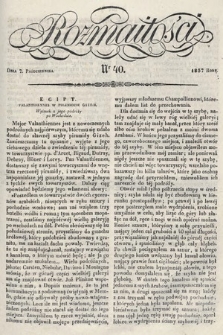 Rozmaitości : pismo dodatkowe do Gazety Lwowskiej. 1837, nr 40