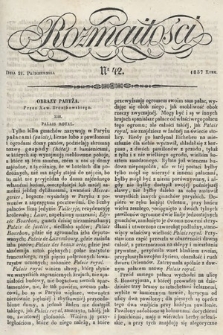Rozmaitości : pismo dodatkowe do Gazety Lwowskiej. 1837, nr 42
