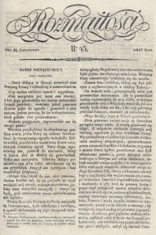 Rozmaitości : pismo dodatkowe do Gazety Lwowskiej. 1837, nr 43