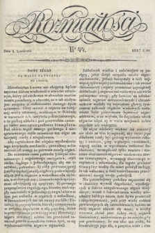 Rozmaitości : pismo dodatkowe do Gazety Lwowskiej. 1837, nr 44