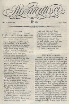 Rozmaitości : pismo dodatkowe do Gazety Lwowskiej. 1837, nr 46