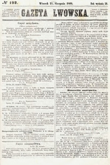Gazeta Lwowska. 1866, nr 192
