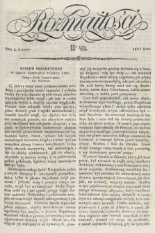 Rozmaitości : pismo dodatkowe do Gazety Lwowskiej. 1837, nr 48