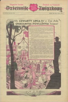 Dziennik Związkowy = Polish Daily Zgoda. R.30, dodatek na Niedzielę No. 154 (3 lipca 1937) + dod.