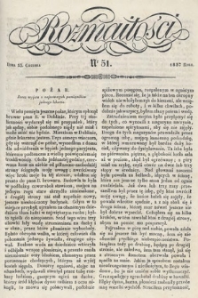 Rozmaitości : pismo dodatkowe do Gazety Lwowskiej. 1837, nr 51