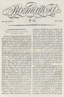 Rozmaitości : pismo dodatkowe do Gazety Lwowskiej. 1837, nr 52
