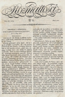 Rozmaitości : pismo dodatkowe do Gazety Lwowskiej. 1838, nr 6