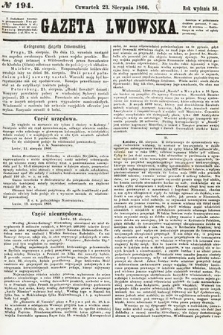 Gazeta Lwowska. 1866, nr 194