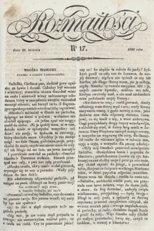 Rozmaitości : pismo dodatkowe do Gazety Lwowskiej. 1838, nr 17