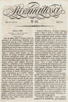 Rozmaitości : pismo dodatkowe do Gazety Lwowskiej. 1838, nr 25