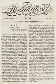 Rozmaitości : pismo dodatkowe do Gazety Lwowskiej. 1838, nr 32