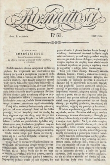 Rozmaitości : pismo dodatkowe do Gazety Lwowskiej. 1838, nr 35
