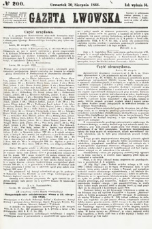 Gazeta Lwowska. 1866, nr 200