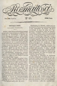 Rozmaitości : pismo dodatkowe do Gazety Lwowskiej. 1839, nr 25