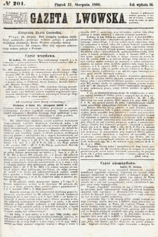 Gazeta Lwowska. 1866, nr 201