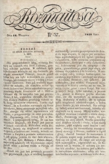 Rozmaitości : pismo dodatkowe do Gazety Lwowskiej. 1839, nr 37