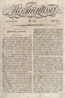 Rozmaitości : pismo dodatkowe do Gazety Lwowskiej. 1839, nr 45