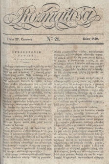 Rozmaitości : pismo dodatkowe do Gazety Lwowskiej. 1840, nr 26