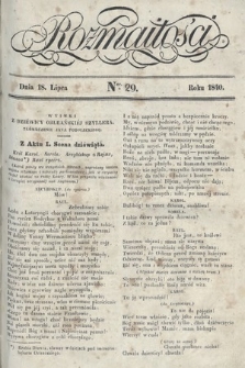 Rozmaitości : pismo dodatkowe do Gazety Lwowskiej. 1840, nr 29