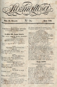 Rozmaitości : pismo dodatkowe do Gazety Lwowskiej. 1840, nr 34