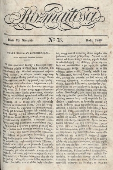 Rozmaitości : pismo dodatkowe do Gazety Lwowskiej. 1840, nr 35