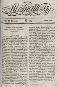 Rozmaitości : pismo dodatkowe do Gazety Lwowskiej. 1840, nr 38