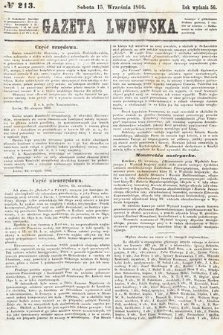 Gazeta Lwowska. 1866, nr 213