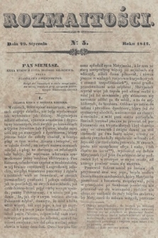Rozmaitości : pismo dodatkowe do Gazety Lwowskiej. 1842, nr 5
