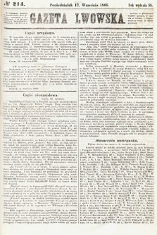 Gazeta Lwowska. 1866, nr 214