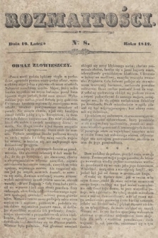 Rozmaitości : pismo dodatkowe do Gazety Lwowskiej. 1842, nr 8