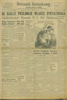 Dziennik Związkowy = Polish Daily Zgoda : an American daily in the Polish language – member of United Press International. R.53 [!], No. 96 (24 kwietnia 1961)