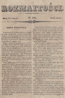 Rozmaitości : pismo dodatkowe do Gazety Lwowskiej. 1842, nr 11
