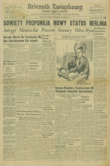 Dziennik Związkowy = Polish Daily Zgoda : an American daily in the Polish language – member of United Press International. R.53 [!], No. 265 (10 listopada 1961)