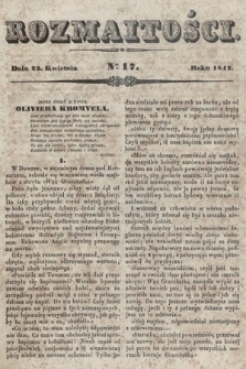Rozmaitości : pismo dodatkowe do Gazety Lwowskiej. 1842, nr 17
