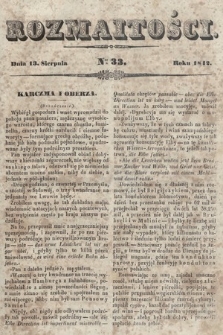 Rozmaitości : pismo dodatkowe do Gazety Lwowskiej. 1842, nr 33