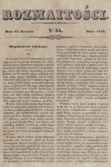 Rozmaitości : pismo dodatkowe do Gazety Lwowskiej. 1842, nr 35