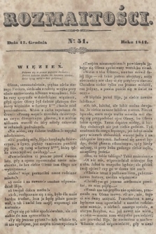 Rozmaitości : pismo dodatkowe do Gazety Lwowskiej. 1842, nr 51