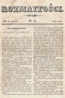 Rozmaitości : pismo dodatkowe do Gazety Lwowskiej. 1846, nr 4