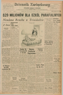 Dziennik Związkowy = Polish Daily Zgoda : an American daily in the Polish language – member of United Press International. R.62, No. 96 (23 kwietnia 1970)