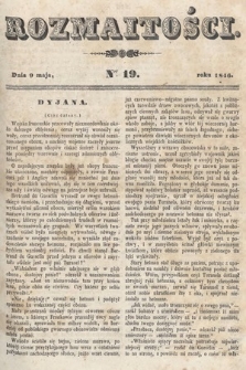 Rozmaitości : pismo dodatkowe do Gazety Lwowskiej. 1846, nr 19