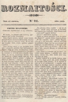 Rozmaitości : pismo dodatkowe do Gazety Lwowskiej. 1846, nr 24