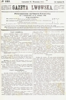 Gazeta Lwowska. 1866, nr 223