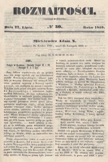 Rozmaitości : pismo dodatkowe do Gazety Lwowskiej. 1859, nr 30