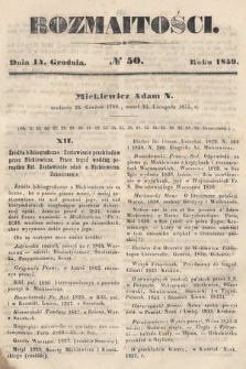 Rozmaitości : pismo dodatkowe do Gazety Lwowskiej. 1859, nr 50