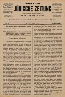 Krakauer Jüdische Zeitung. 1899, nr 3