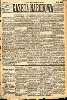 Gazeta Narodowa. 1882, nr 18