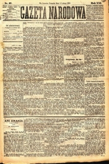 Gazeta Narodowa. 1882, nr 27